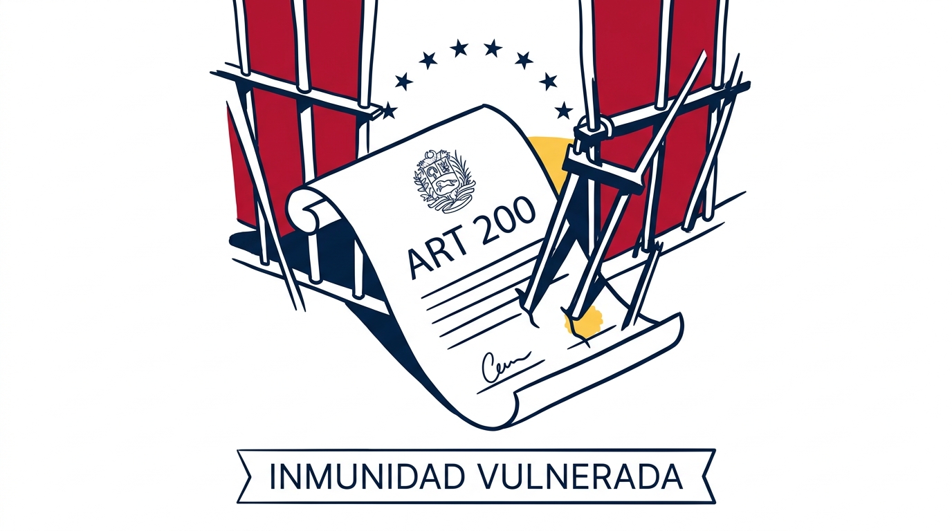Tribuna del Director | Dr. Ramón Flores Carrillo | Octubre 2010 | columna "Diputados presos" sobre los diputados venezolanos Biaggio Pilieri y José Sánchez Mazuco detenidos pese a su inmunidad parlamentaria