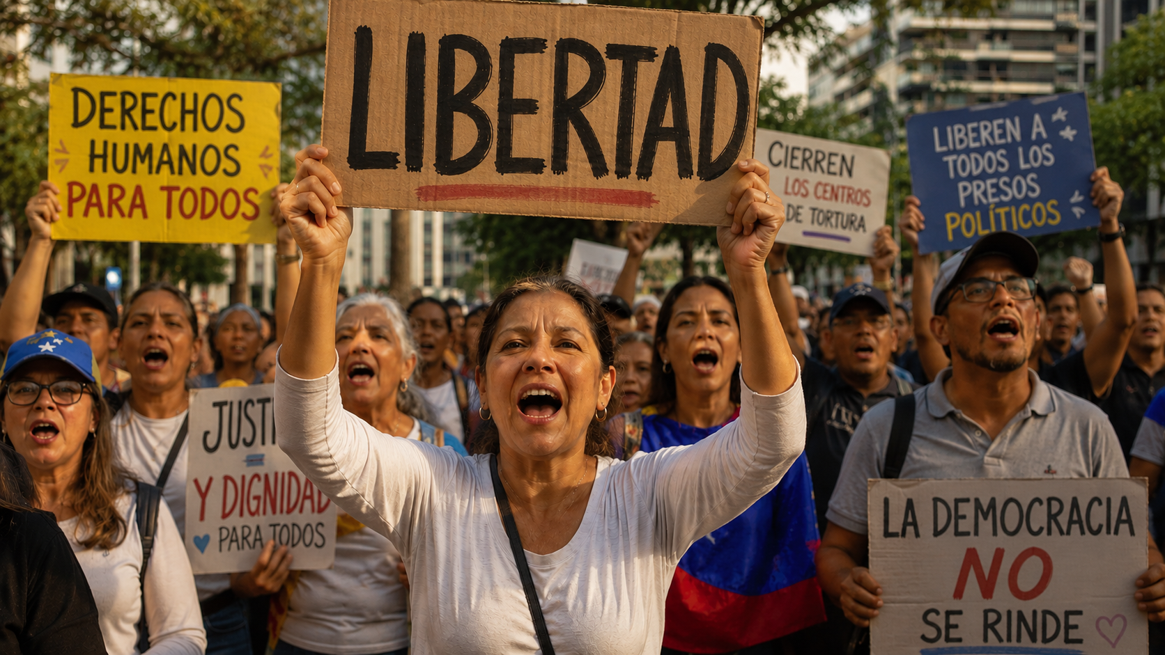 OIDH Venezuela manifestación cívica derechos humanos presos políticos