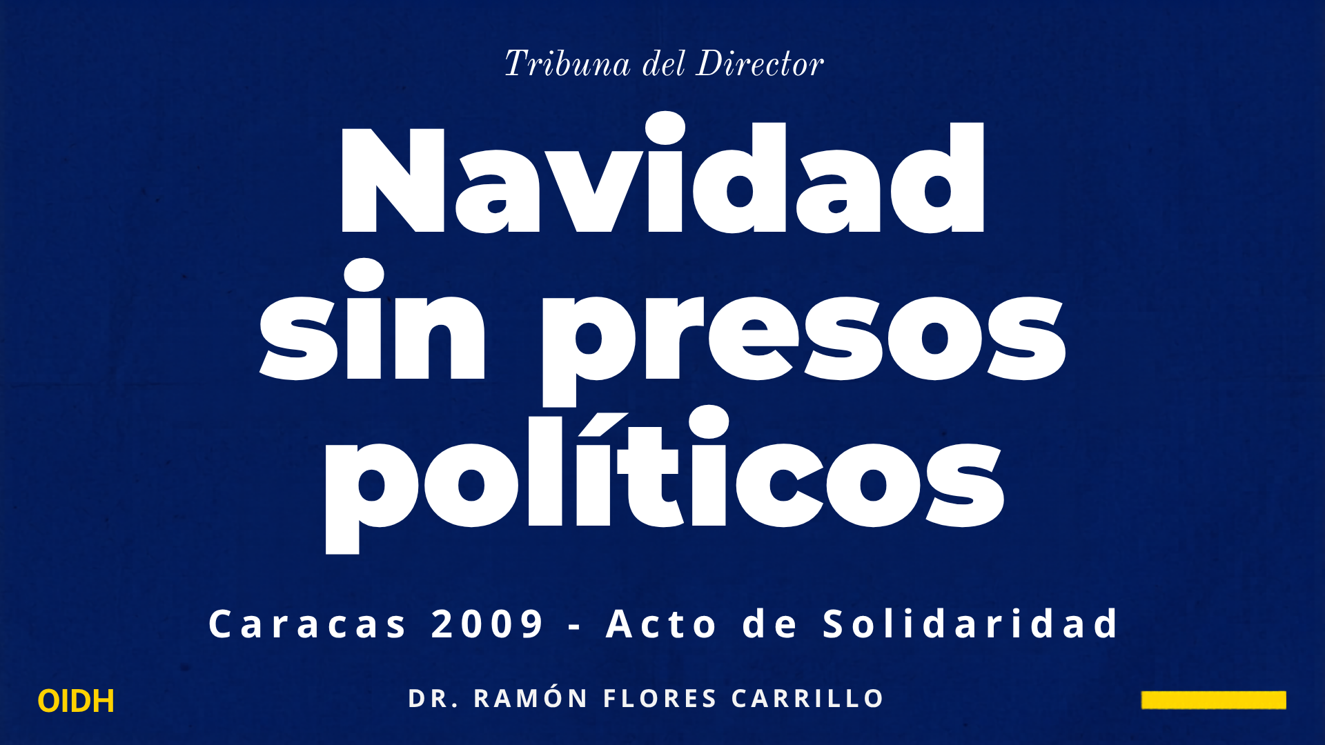 Navidad sin presos políticos