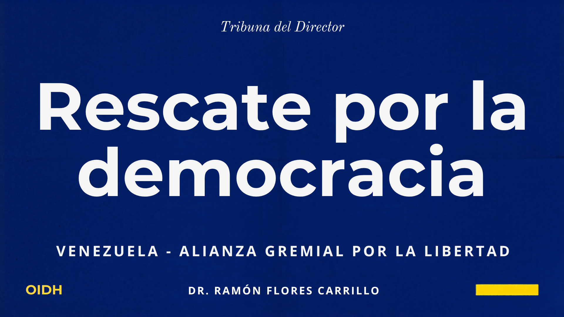 Rescate por la democracia